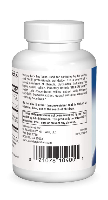 Planetary Herbals Willow Aid Tablets, 60 Count Planetary HerbalsBuy Supplements Australia