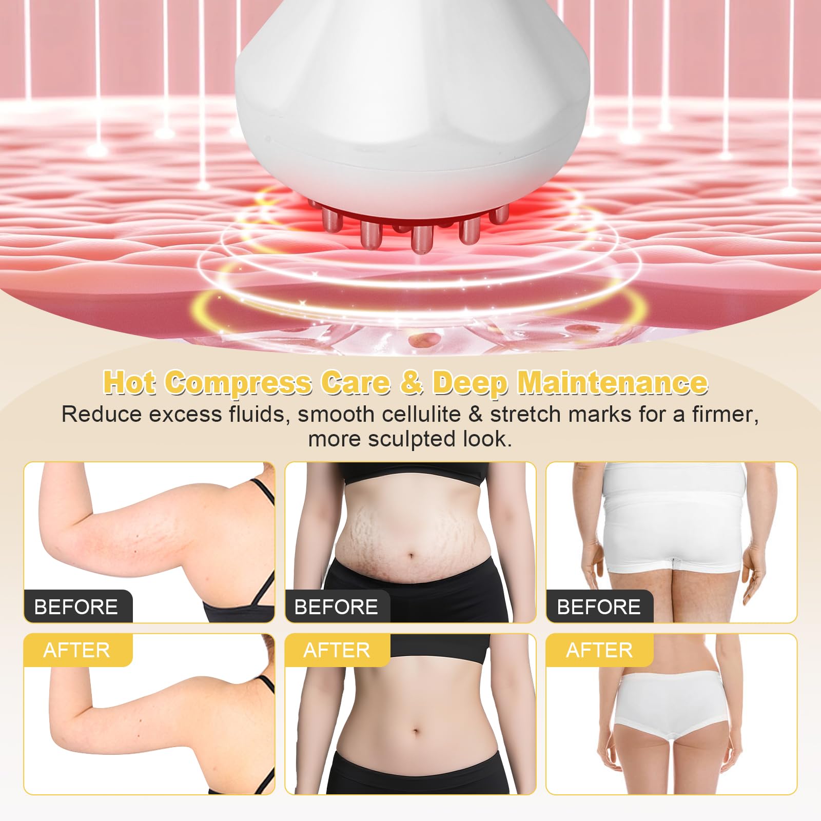 CRYSNATM Lymphatic Drainage Massager & Anti Cellulite Massage Tool, Body Sculpting Machine Helps Reduce Stretch Marks & Cellulite, Ideal Pain Relief Devices for Sciatica Nerve, Legs, Arms, Belly CRYSNATM buy supplements Au
