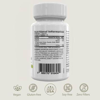 BIOptimizers Magnesium Breakthrough Supplement with 500mg - 7 Forms of Magnesium: Glycinate, Malate, Citrate, and More - Natural Support for Sleep and Cognitive Function -30 Capsules- Calming Vitamins BIOptimizers buy supplements Au