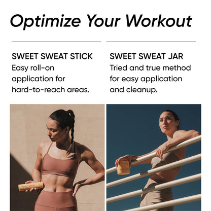 Sports Research Sweet Sweat Workout Enhancer Roll-On Gel Stick - Sweat Harder and Faster, Helps Promote Water Weight Loss, Use with Sweet Sweat Waist Trimmer Sports Research buy supplements Au