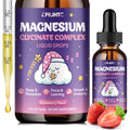 Magnesium Glycinate Liquid for Kids - Magnesium Bisglycinate Drops with L-Theanine, Chamomile & Vitamin B6, B12, C, D3 for Sleep, Relaxation, Immune Support, Calm & Focus - 2 Fl Oz, Strawberry Flavor CFILIHTCBuy Supplements Australia