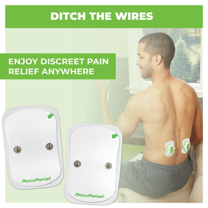 AccuRelief Wireless TENS Electrotherapy Pain Relief System Supply Kit (Packaging May Vary), Works with AccuRelief Wireless Remote Control TENS Device (ACRL-9000), 2 Pair (Pack of 1) AccuReliefBuy Supplements Australia