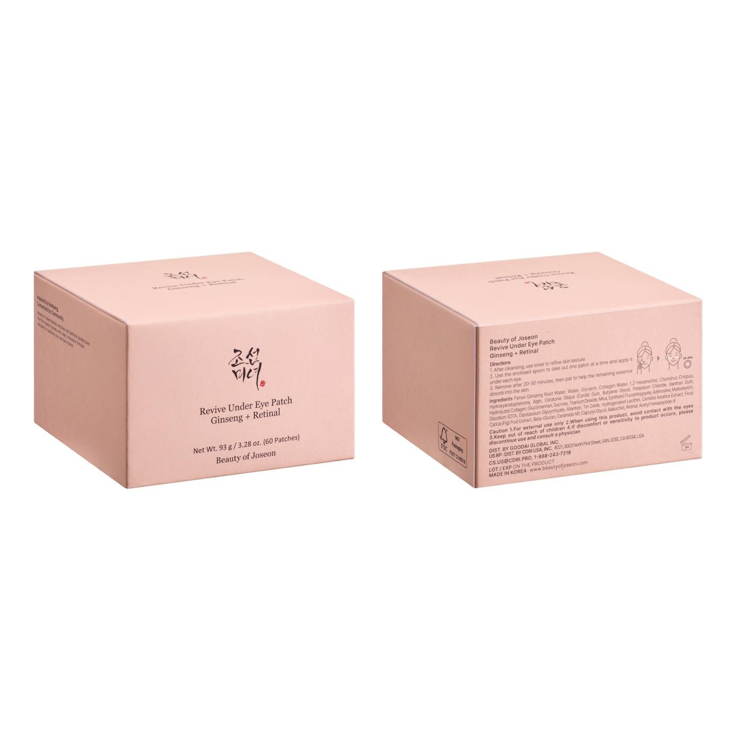 Beauty of Joseon Wrinkle Care Duo Set Revive Eye Serum (30ml / 1 fl oz) & Revive Ginseng Eye Patch (60 Sheets / 30 Pairs) Korean Skincare Beauty of JoseonBuy Supplements Australia
