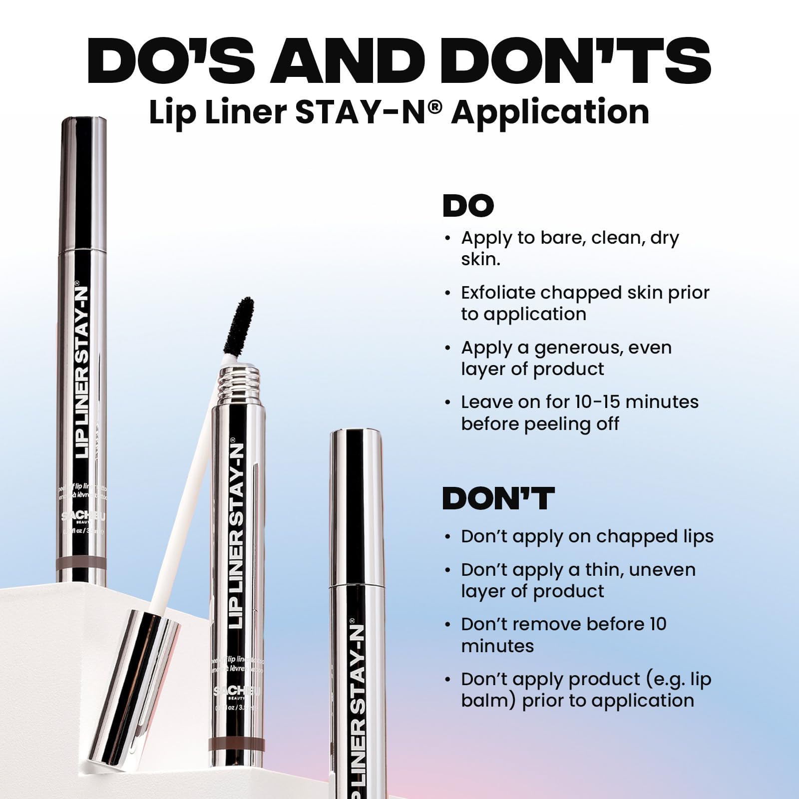 Sacheu Lip Liner STAY-N Peel Off Lip Stain — Long Lasting Waterproof Lip Tint with Hyaluronic Acid & Vitamin E — Transfer Proof Matte Finish, Vegan & Cruelty-Free (p-INKED) SacheuBuy Supplements Australia