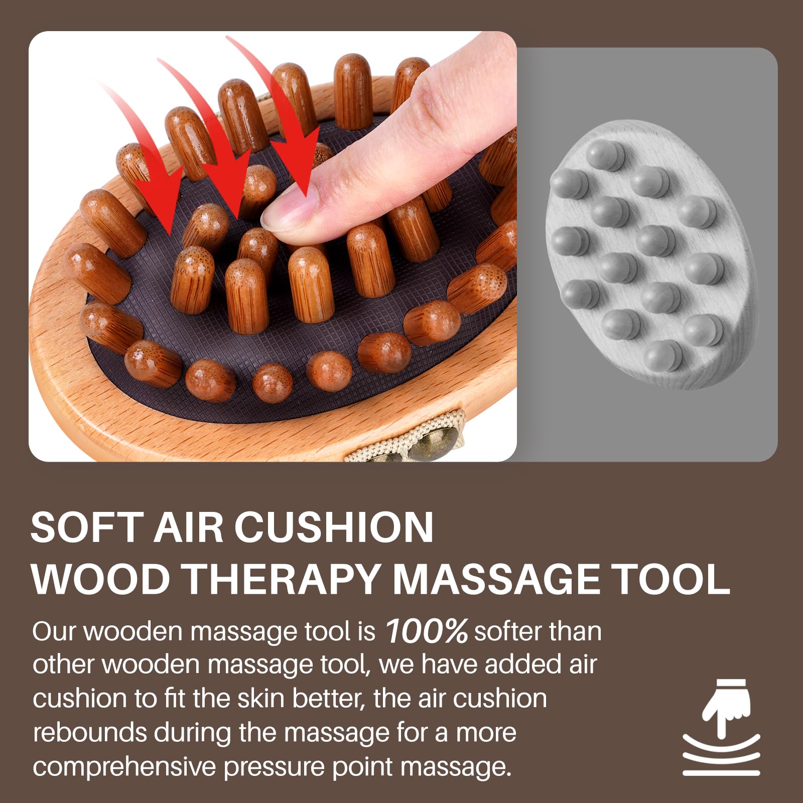 Wood Therapy Massage Tool for Belly Fat,Wooden Meridian Massage Body Brush for Cellulite Remover, Cellulite Lymphatic Drainage Massager for Body Shaping, Maderoterapia Kit for Muscle Pain Relief Olaemuo buy supplements Au