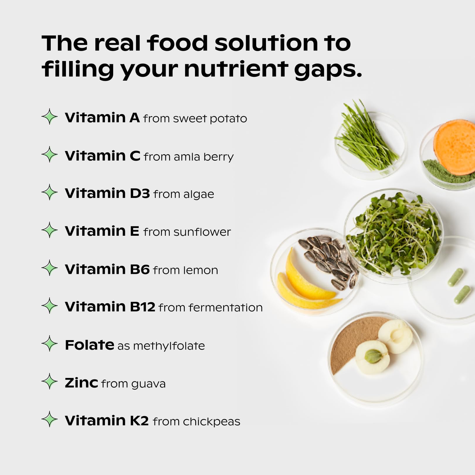 wholier Supergreens Multi, Daily Greens, Vegan Multivitamin for Women + Men, Whole Food Vitamins + Minerals, Prebiotics for Gut Health, Adaptogens (60 Vegan Capsules) Glass Bottle wholier buy supplements Au
