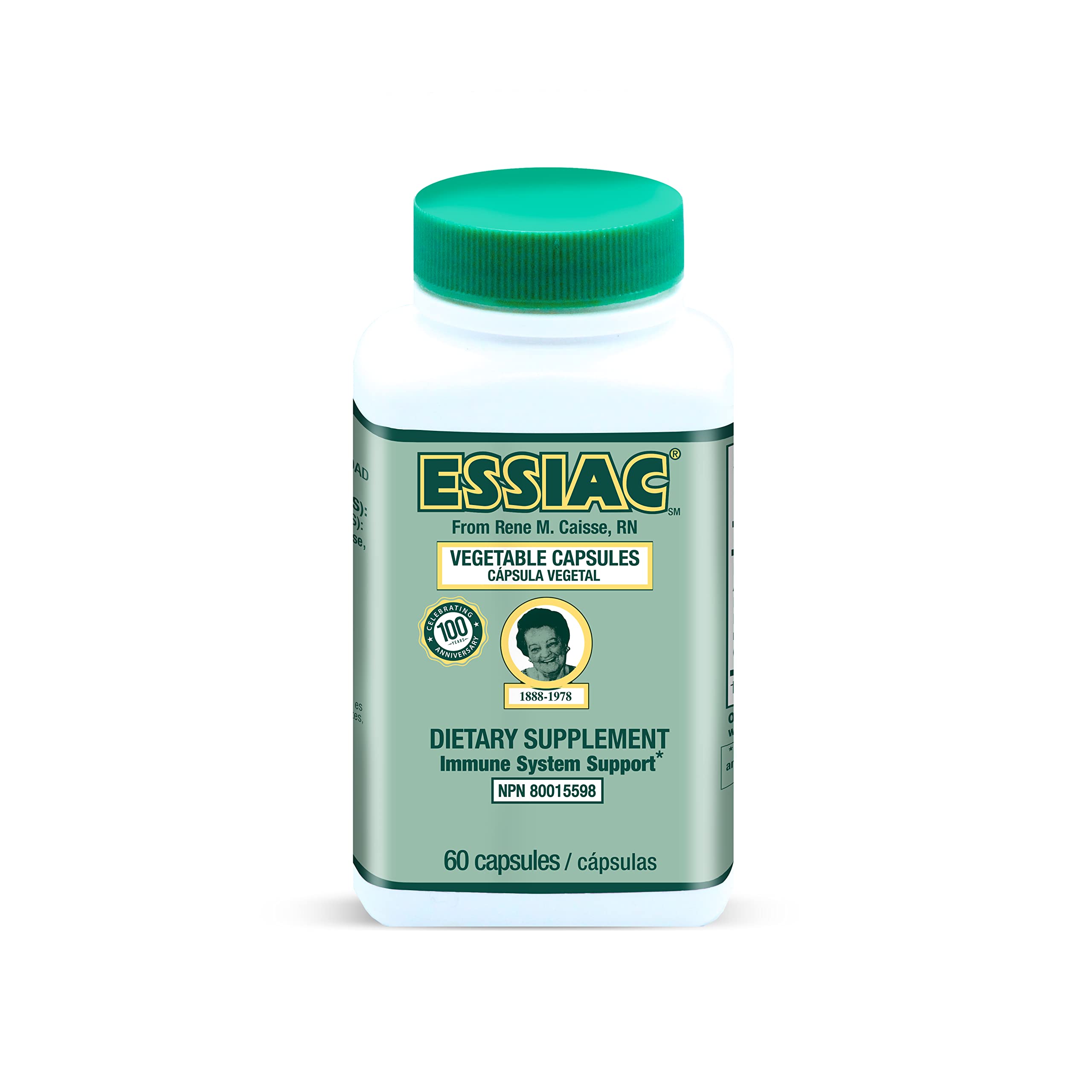 ESSIAC Tea All-Natural Herbal Extract Capsules – 60 Capsules | Powerful Antioxidant Blend to Help Promote Overall Health & Well-Being | Original Formula Since 1922 EssiacBuy Supplements Australia