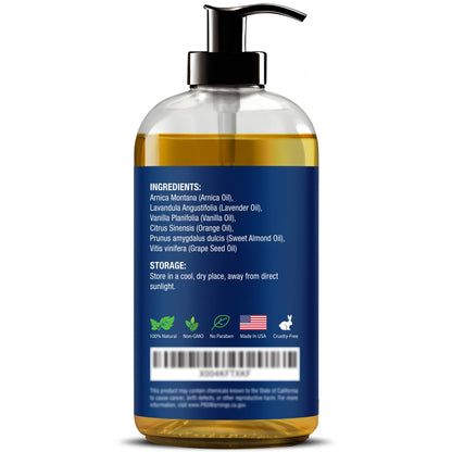 Lymphatic Drainage Massage Oil for Massage Therapy 8 fl oz - Refreshing and Relaxing - Natural Oils with Arnica, Vanilla and Lavender Oil - for Men and Women - Nexon Botanics Nexon Botanics buy supplements Au
