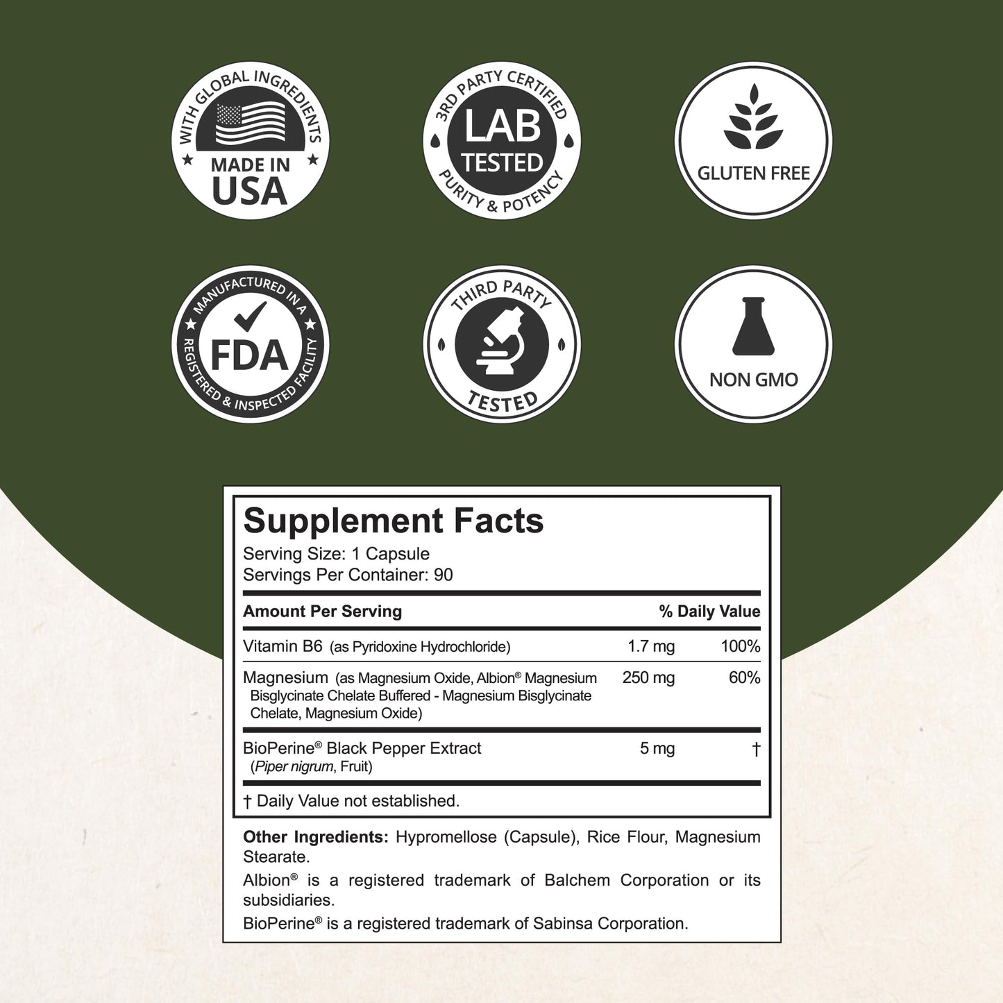 Magnesium Glycinate Chelate Complex with Albion Magnesium Bisglycinate Chelate, Vitamin B6 & BioPerine for Bone, Muscle, Natural Sleep, Nerve Function, Brain Booster | 3 Months Supply NuBest buy supplements Au