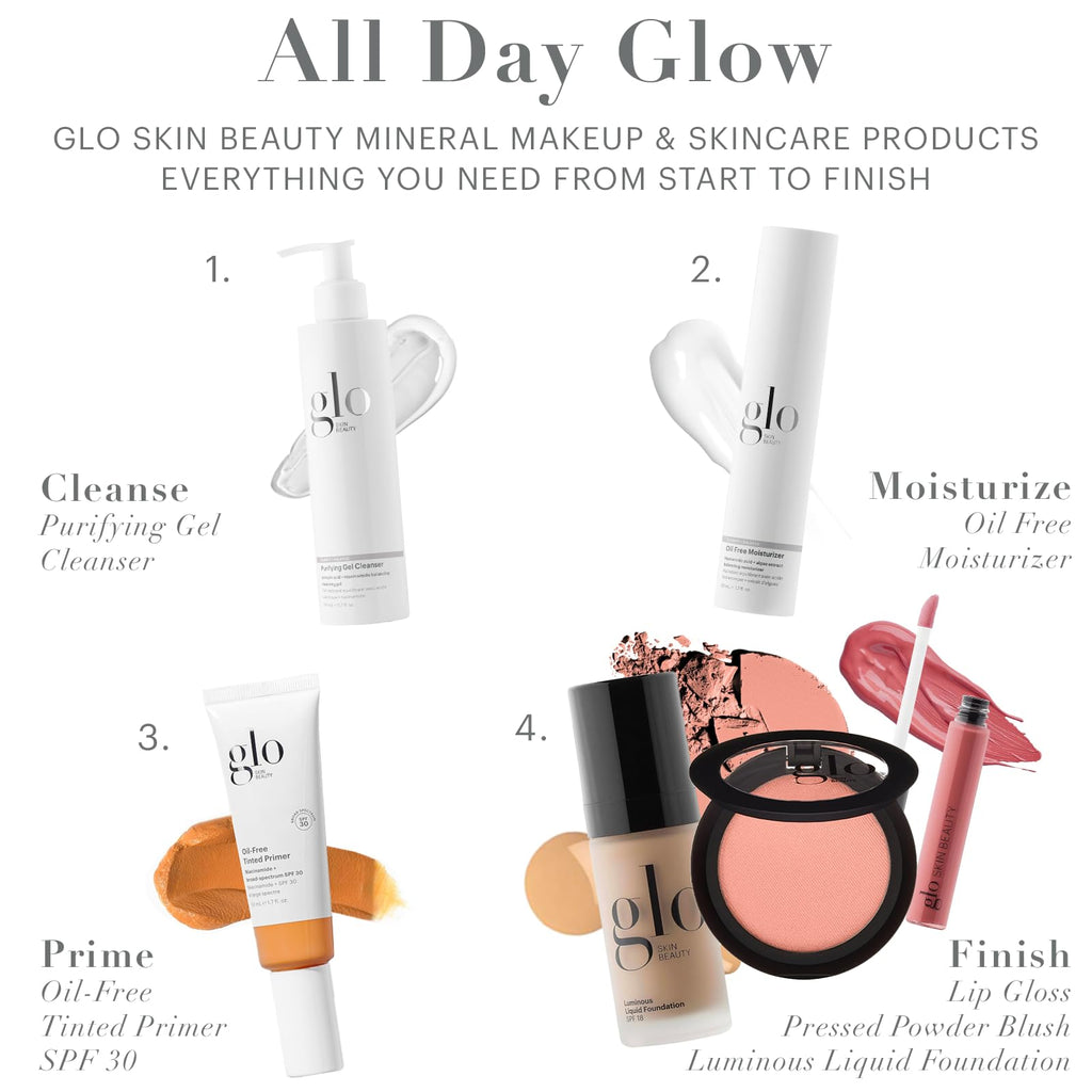 Glo Skin Beauty Blush (Sheer Petal) - Pressed Powder Blush for Cheeks, High Pigment Mineral Face Makeup Creates a Natural, Healthy Glow Glo Skin BeautyBuy Supplements Australia