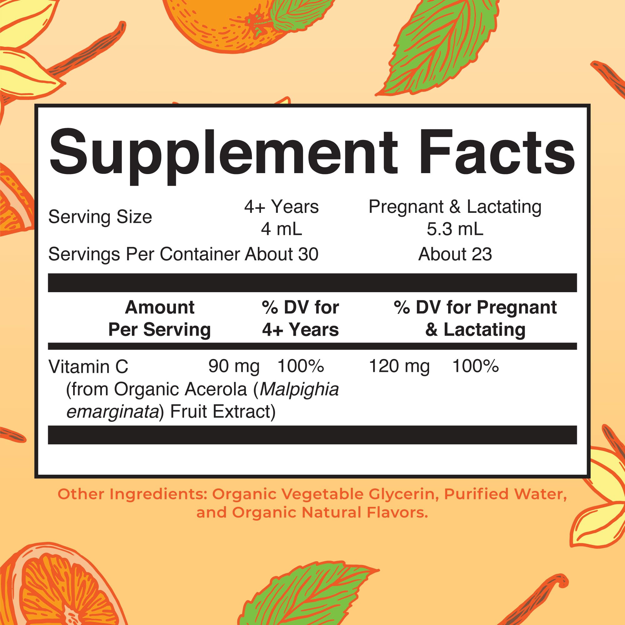 MARYRUTH'S Organic Vitamin C Supplement | Liquid Vitamin C Liquid Drops for Adults & Kids | Immune Support Supplement for Overall Health