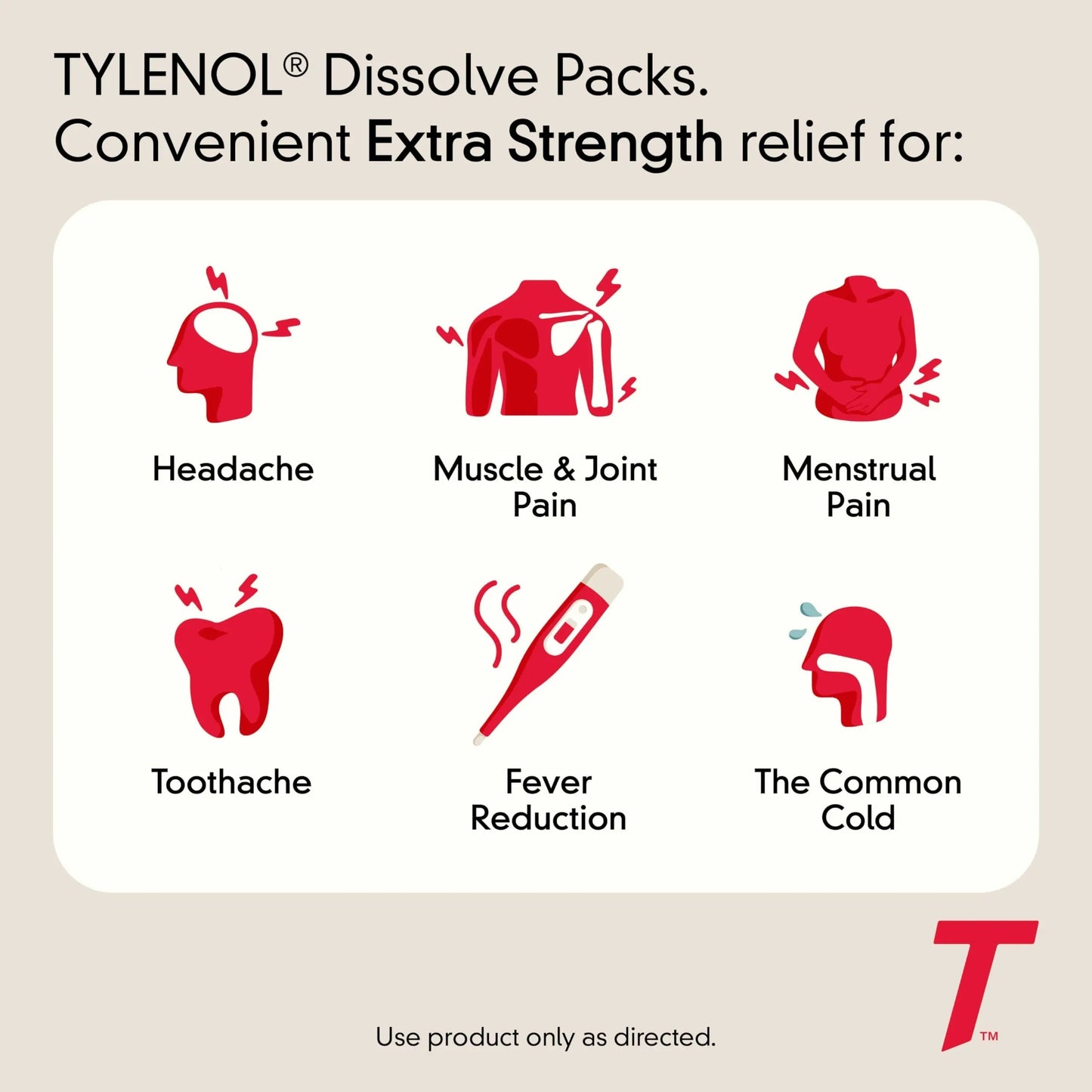 Tylenol Extra Strength Dissolve Powder Packs, 500 mg Acetaminophen Pain Reliever & Fever Reducer Medicine, Fast Relief for Minor Aches & Pains, Ibuprofen- & Aspirin-Free, On-the-Go Berry Flavor, 32 Ct TylenolBuy Supplements Australia