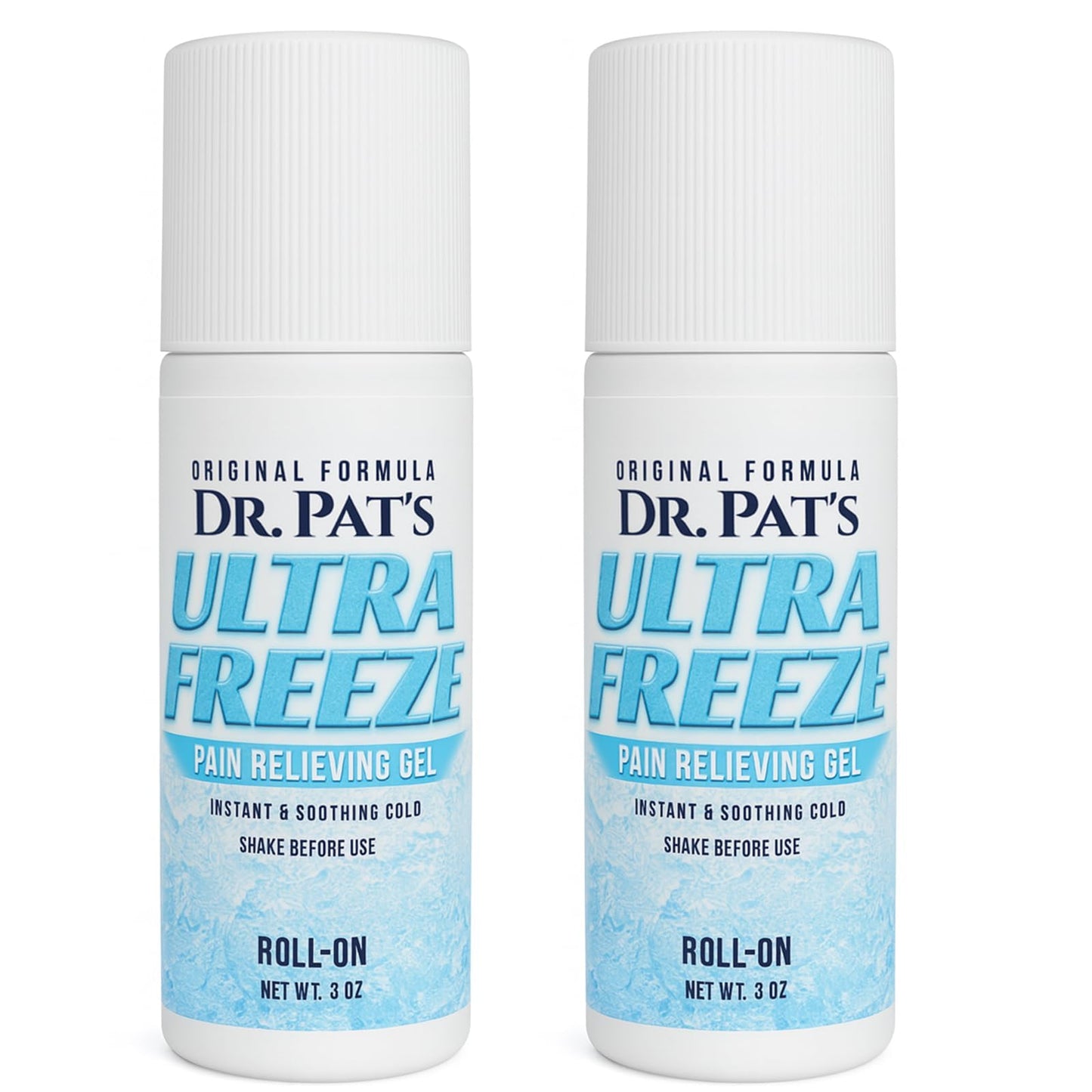 Ultra Freeze Roll-On Pain Relief Gel (3oz) - Joint & Muscle Therapy Rub for Arthritis, Neuropathy, Foot, and Joint - Cooling Topical Anti-Inflammatory (2 Pack) Ultra FreezeBuy Supplements Australia