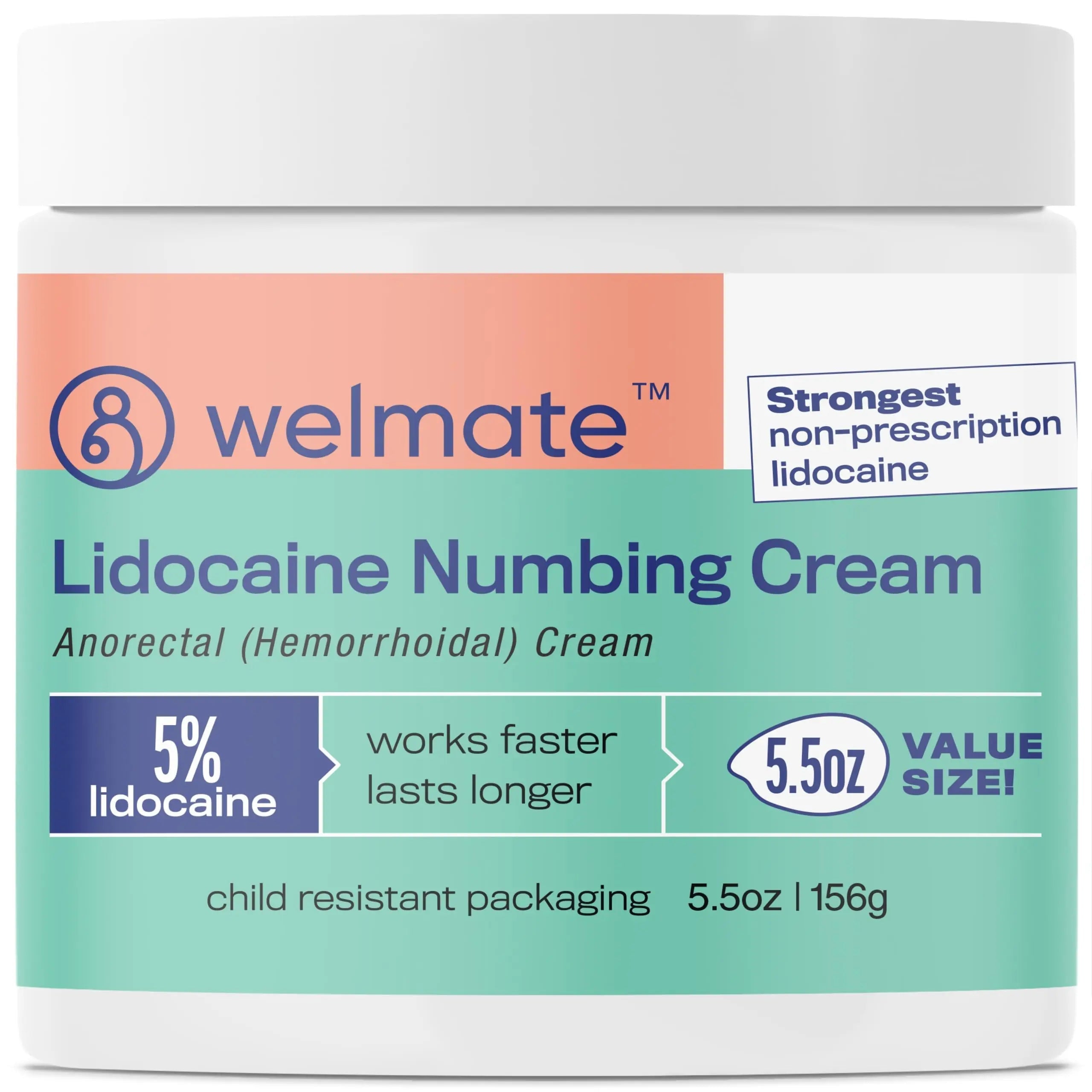 WELMATE 5% Lidocaine Hemorrhoid Relief Cream, Maximum Strength Anorectal Cream, 5.5 oz WELMATEBuy Supplements Australia