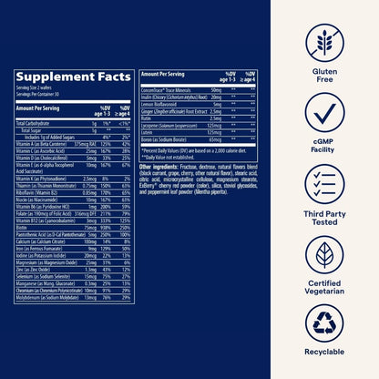 Trace Minerals Complete Children's Chewable - Gluten-Free Multivitamin for Kids - Chewable Multivitamin Supplement to Support Health & Development - 60 Chewable Wafers (30 Servings) Trace MineralsBuy Supplements Australia