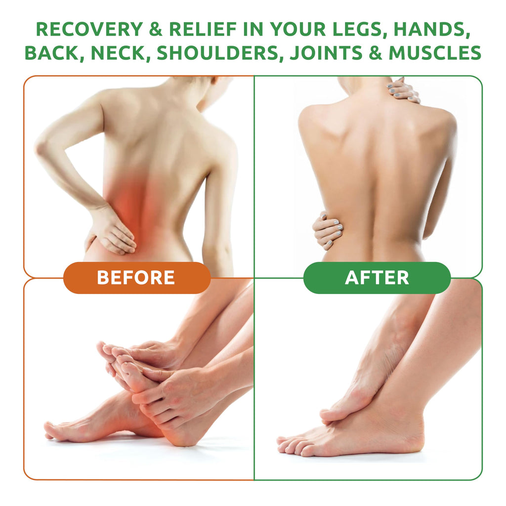 SaluVera Neuropathy Pain Relief Cream - Maximum Strength Nerve Pain Reliever for Foot, Toes, Hands, Legs with Aloe Vera, Arnica, MSM Vitamin B6, and Menthol for Fast-Acting Relief 3oz SaluVeraBuy Supplements Australia