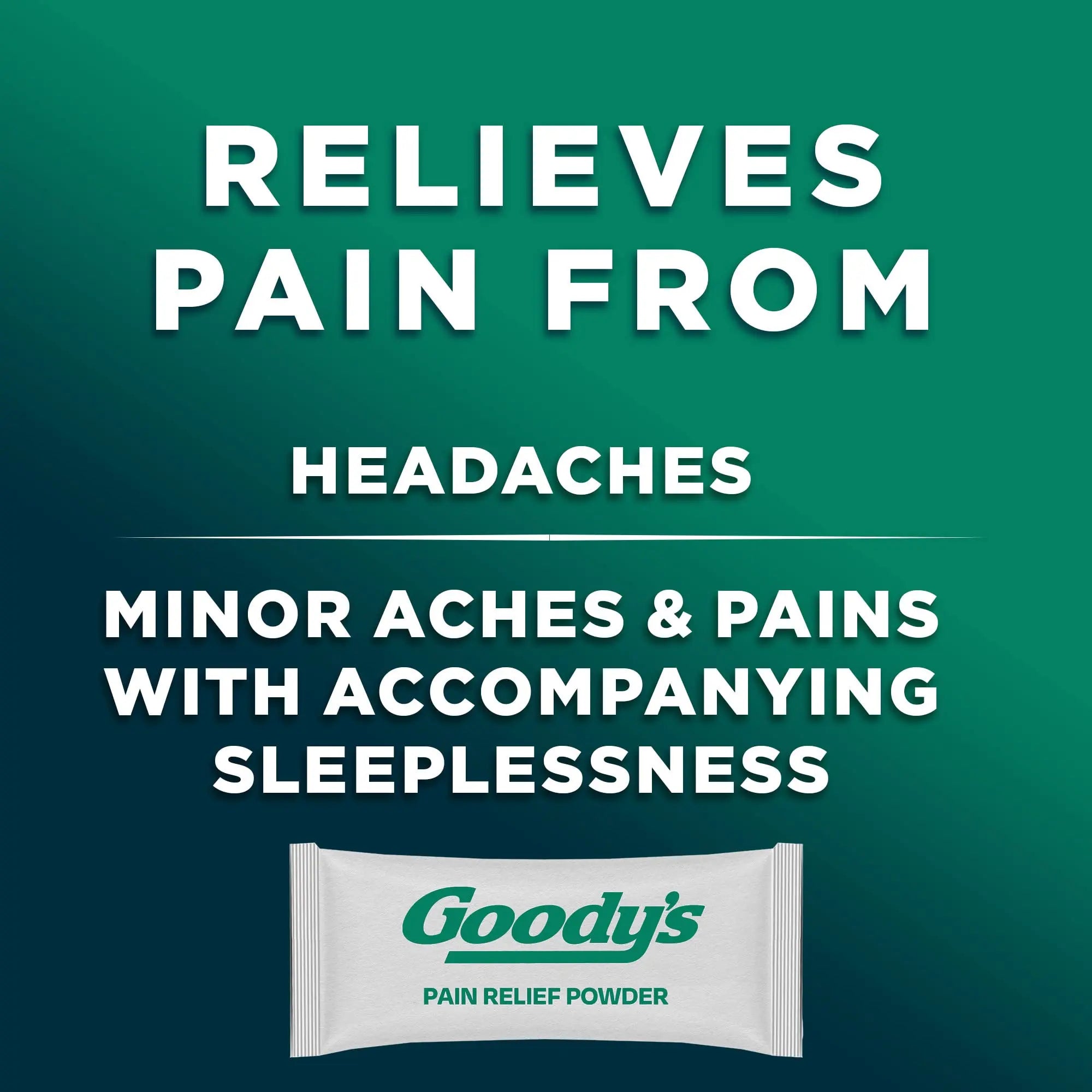 Goody's Nighttime Powder, Pain Reliever & Sleep Aid with Acetaminophen & Diphenhydramine Citrate, Caffeine Free, 16 Count Goody'sBuy Supplements Australia