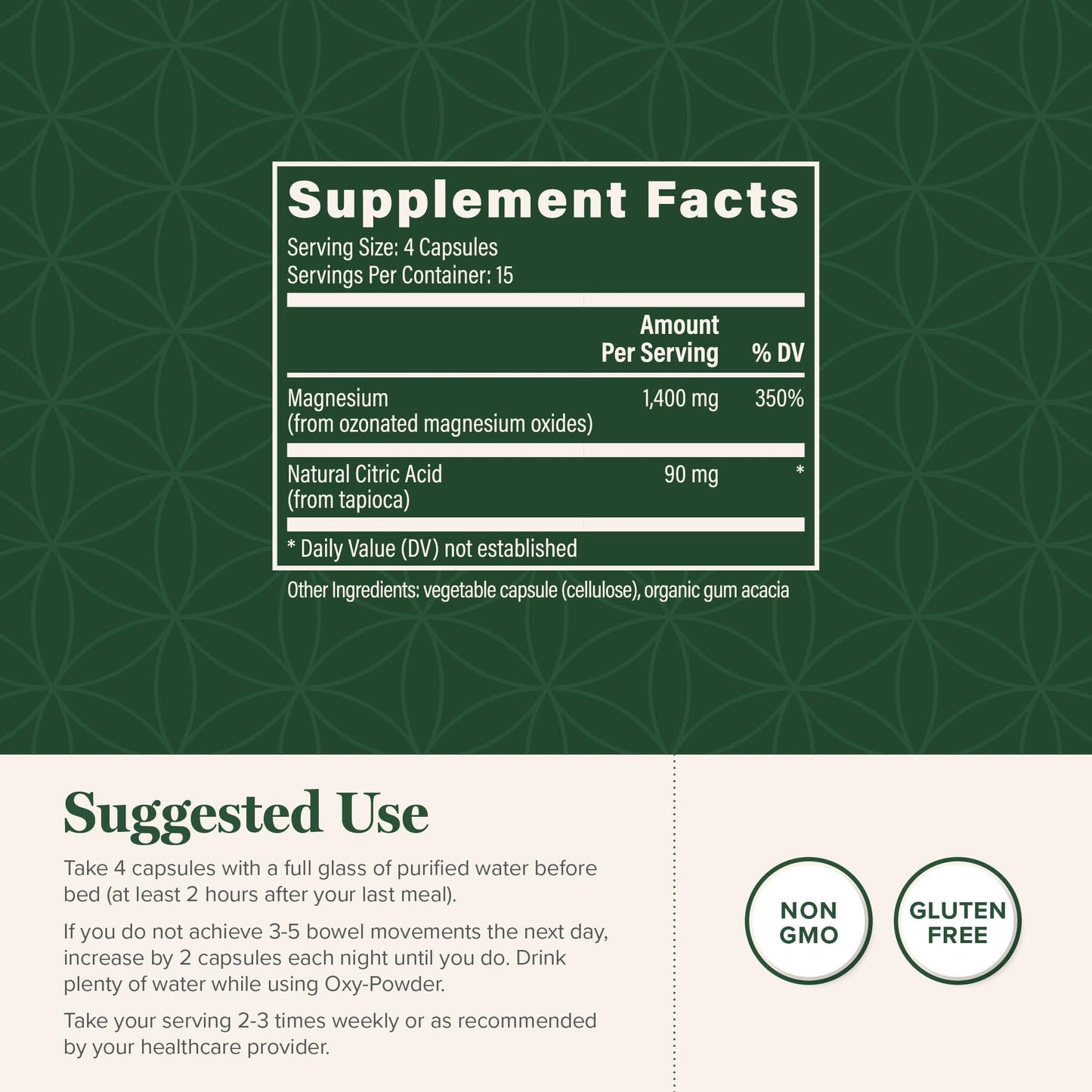 Global Healing Oxy-Powder Colon Cleanse, Constipation Relief for Women & Men, Magnesium Oxide Colon Cleanser & Detox for Weight Loss, Gut Cleanse Detox for Women and Men Global Healing Center buy supplements Au