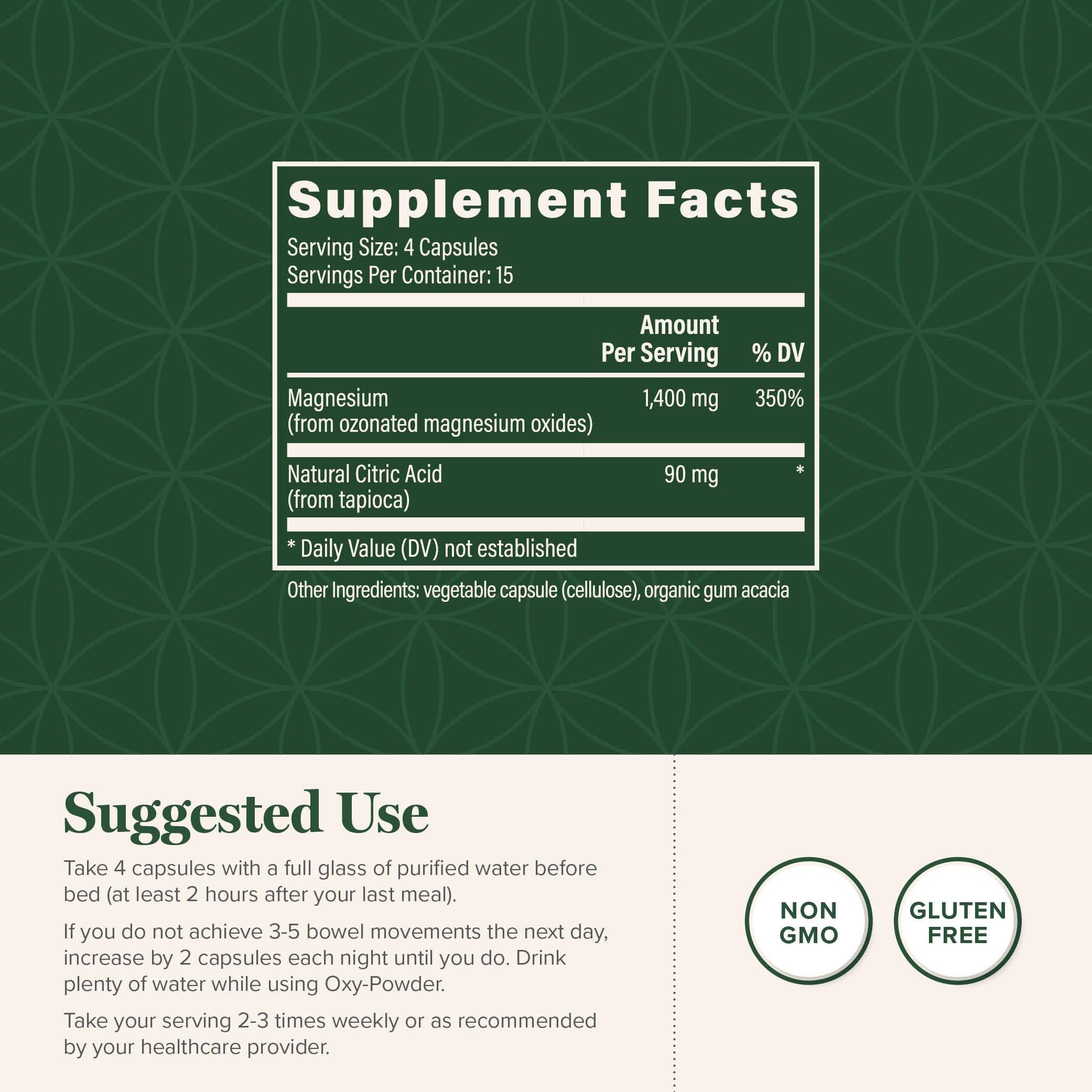Global Healing Oxy-Powder Colon Cleanse, Constipation Relief for Women & Men, Magnesium Oxide Colon Cleanser & Detox for Weight Loss, Gut Cleanse Detox for Women and Men Global Healing Center buy supplements Au