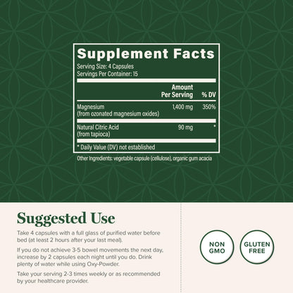 Global Healing Oxy-Powder Colon Cleanse, Constipation Relief for Women & Men, Magnesium Oxide Colon Cleanser & Detox for Weight Loss, Gut Cleanse Detox for Women and Men Global Healing Center buy supplements Au
