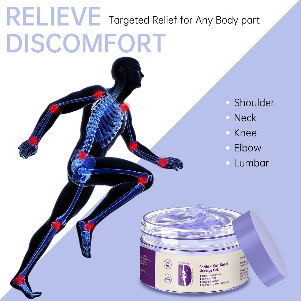 2PCS Kresin Joint Pain Gel Purple Gel,Soothing Pain Relief MassageGel,Purple Joint Repair Cream,Effective Soothesfor Back, Neck, Hands, and Feet MEIEGOUBuy Supplements Australia