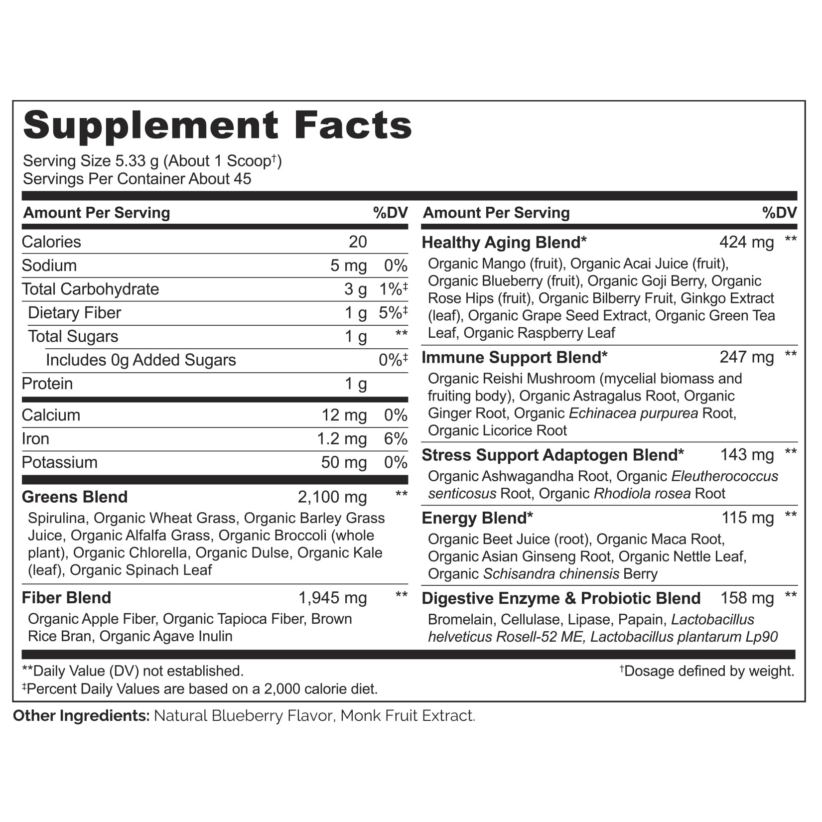 NATURELO Raw Greens Superfood Powder 240 Grams, Mixed Berry - Supports Energy, Immunity and Detox - Includes Spirulina, Wheat Grass and Organic Greens for Whole Food Nutrition