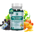 Sea Moss Gummies with Ashwagandha & Chlorophyll, Immune, Digestive and Gut Detox Support, Powered by Black Seed Oil, Vitamin C, Vitamin D & Magnesium, GMO, Vegan, Apple Flavor, 60 SeaMoss Gummies B BEWORTHSBuy Supplements Australia