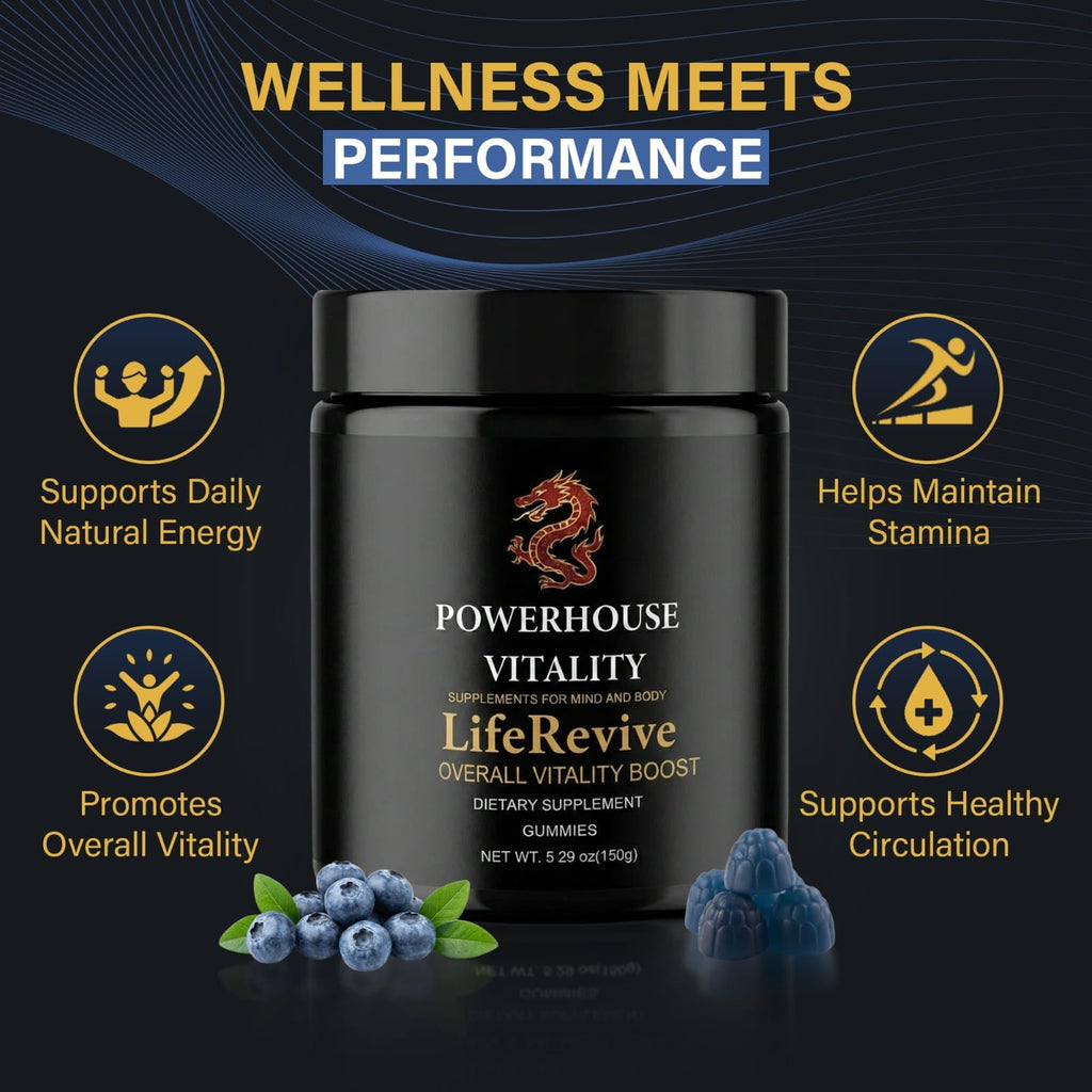 Powerhouse Vitality LifeRevive - Overall Vitality Boost | Vitamin Gummies for Men & Women Powerhouse Vitality buy supplements Au