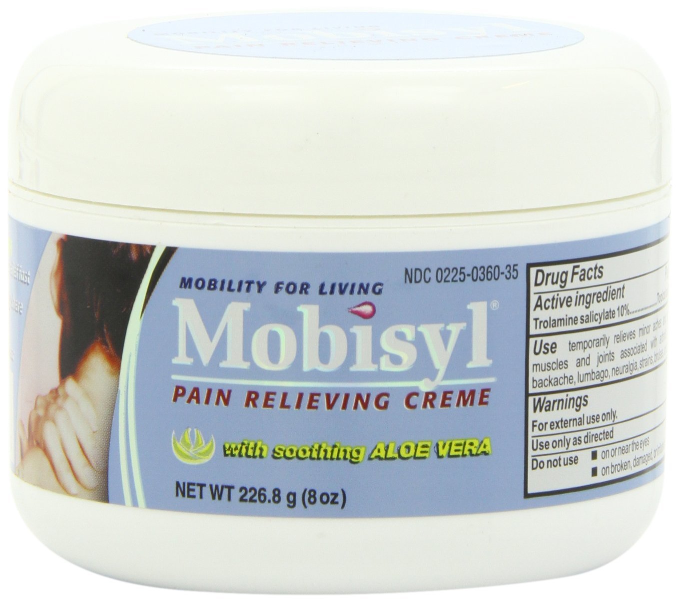 Mobisyl Pain Relieving Creme with Soothing Aloe Vera, 8 Ounce (Pack of 3) MobisylBuy Supplements Australia
