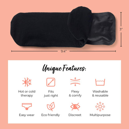 Pandabelle Hot & Cold Reusable Perineal Ice Pack with 4 Washable Cotton Sleeves & Carry Bag for Postpartum Perineal Pain, Hemorrhoids, C-Section Scar, Breastfeeding, Post-Waxing Hair Removal & More PANDABELLEBuy Supplements Australia