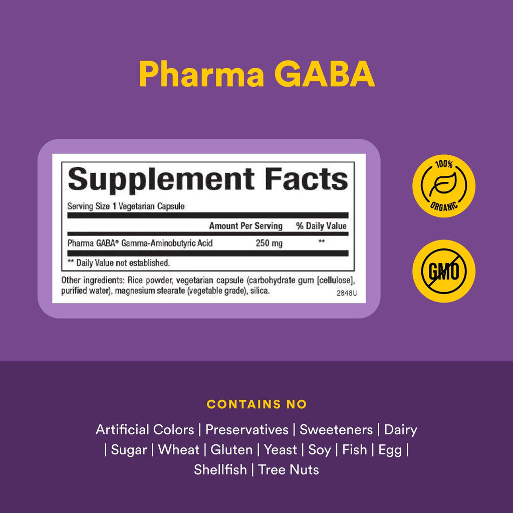 Natural Factors Pharma GABA - Dietary Supplement Supports Calm Sleep & Sleep Quality - Natural, Fast-Working Supplement Aids Focus & Brain Health - 60 Chewable Tablets (60 Servings) Natural Factors buy supplements Au