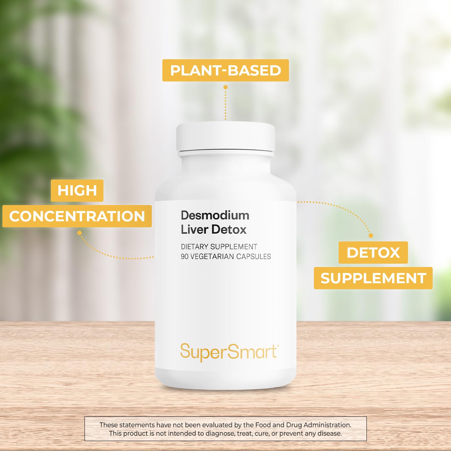 Supersmart - Desmo Forte ™ - Liver Support Supplement - 1:2 Liquid Extract of Desmodium Asdscendens | Non-GMO & Gluten Free - 250 ml Supersmart buy supplements Au