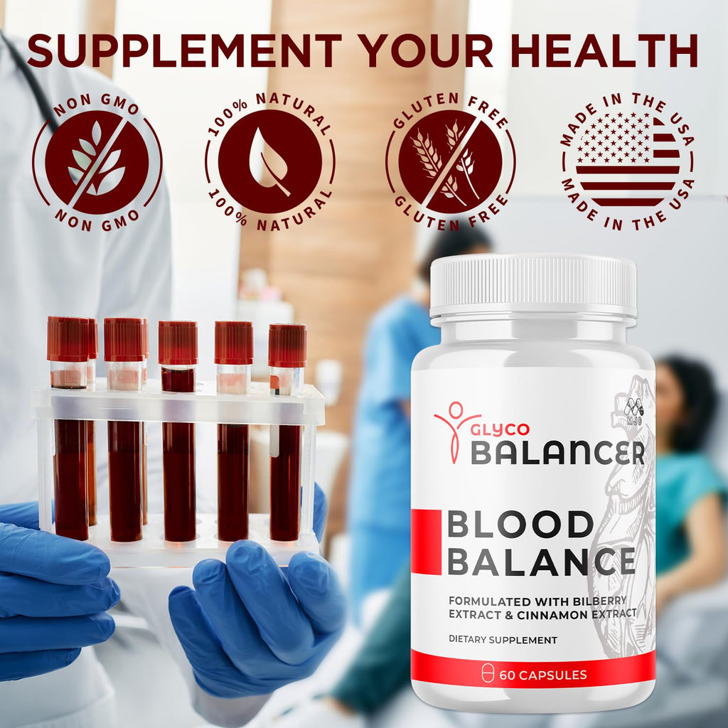 (2 Pack) Glyco Balancer Capsules, Official GlycoBalancer Health Support Pills with All Natural Ingredients, Glyco Balancer Advanced Health Support with Premium Vitamins for Women & Men (120 Capsules) MJO buy supplements Au