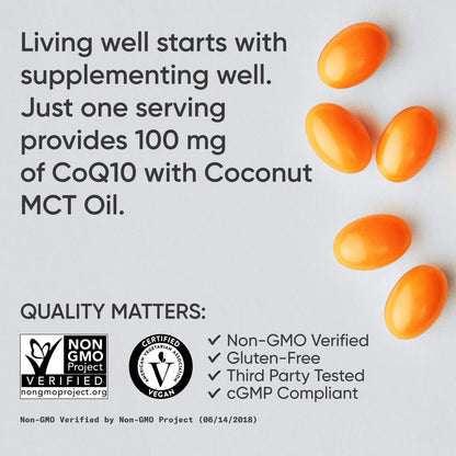 Sports Research CoQ10 (100mg) Enhanced w/Coconut Oil & Bioperine (Black Pepper) for Better Absorption | Vegan Certified, Non-GMO Verified (120 Veggie Softgels) Sports Research buy supplements Au