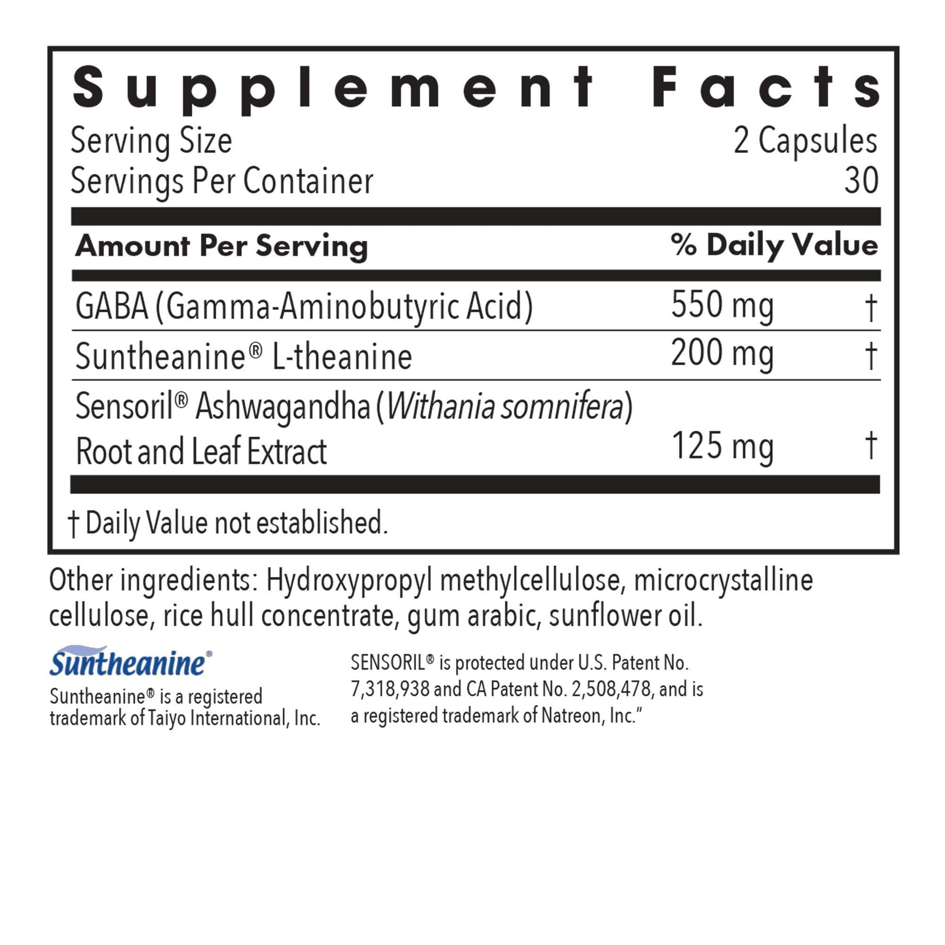 ARG Zen Adapt - 200 mg L-Theanine, 125 mg Ashwagandha & 550 mg GABA - Supports Stress Response and Calmness - Vegetarian Capsules - Hypoallergenic Formula - 30 Servings - 60 Capsules Allergy Research GroupBuy Supplements Australia