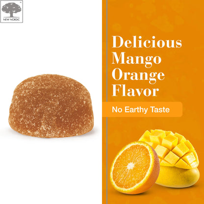 NEW NORDIC Turmeric Curcumin Gummies, Sugar Free, 300 mg Turmeric Supplement for Men and Women, Supports Normally Functioning Joints, Knees, Shoulders, Mango Orange, 60 Count NEW NORDICBuy Supplements Australia