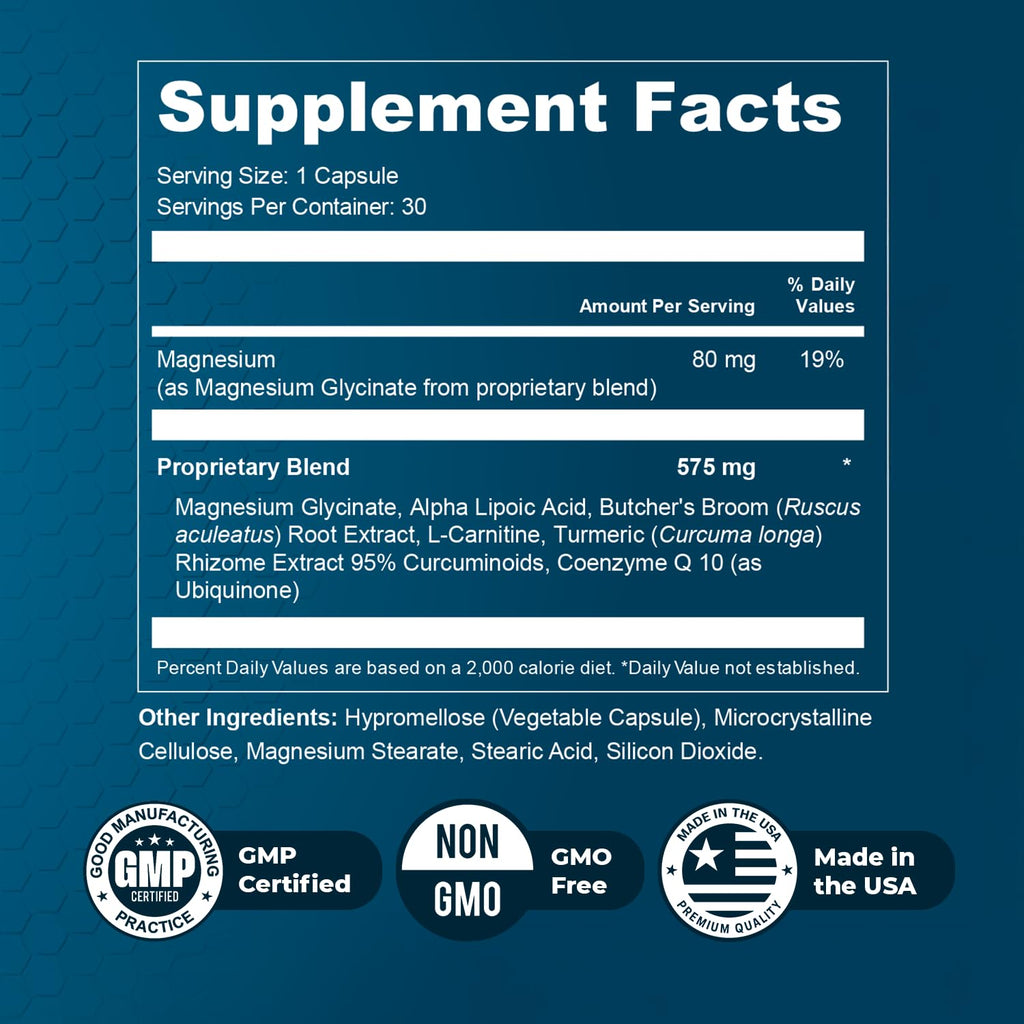 Nature’s NutriWave Alphacur – Natural Supplement with Magnesium, Alpha Lipoic Acid, Turmeric & CoQ10 – Non-GMO, 100% Natural, Made in the USA, GMP-Certified – 30 Capsules, 2 Month Supply Nature’s NutriWaveBuy Supplements Australia