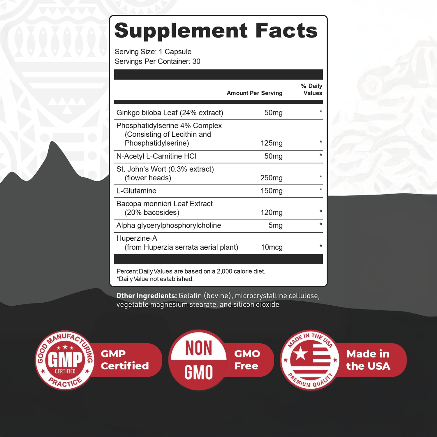 Nature’s NutriWave TribalForce X – Daily Botanical Supplement with Ginkgo Biloba, Bacopa, & Amino Acids – Non-GMO, Natural & Stimulant-Free Formula, Made in USA – 30 Capsules, 1 Month Supply Nature’s NutriWave buy supplements Au