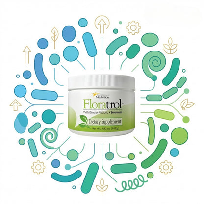 Medtrition Floratrol™ Prebiotic Fiber Powder for Digestive Health – Bimuno® GOS Prebiotic + Selenium – Supports Gut Health & Regularity – Dissolves Clear and Fast,