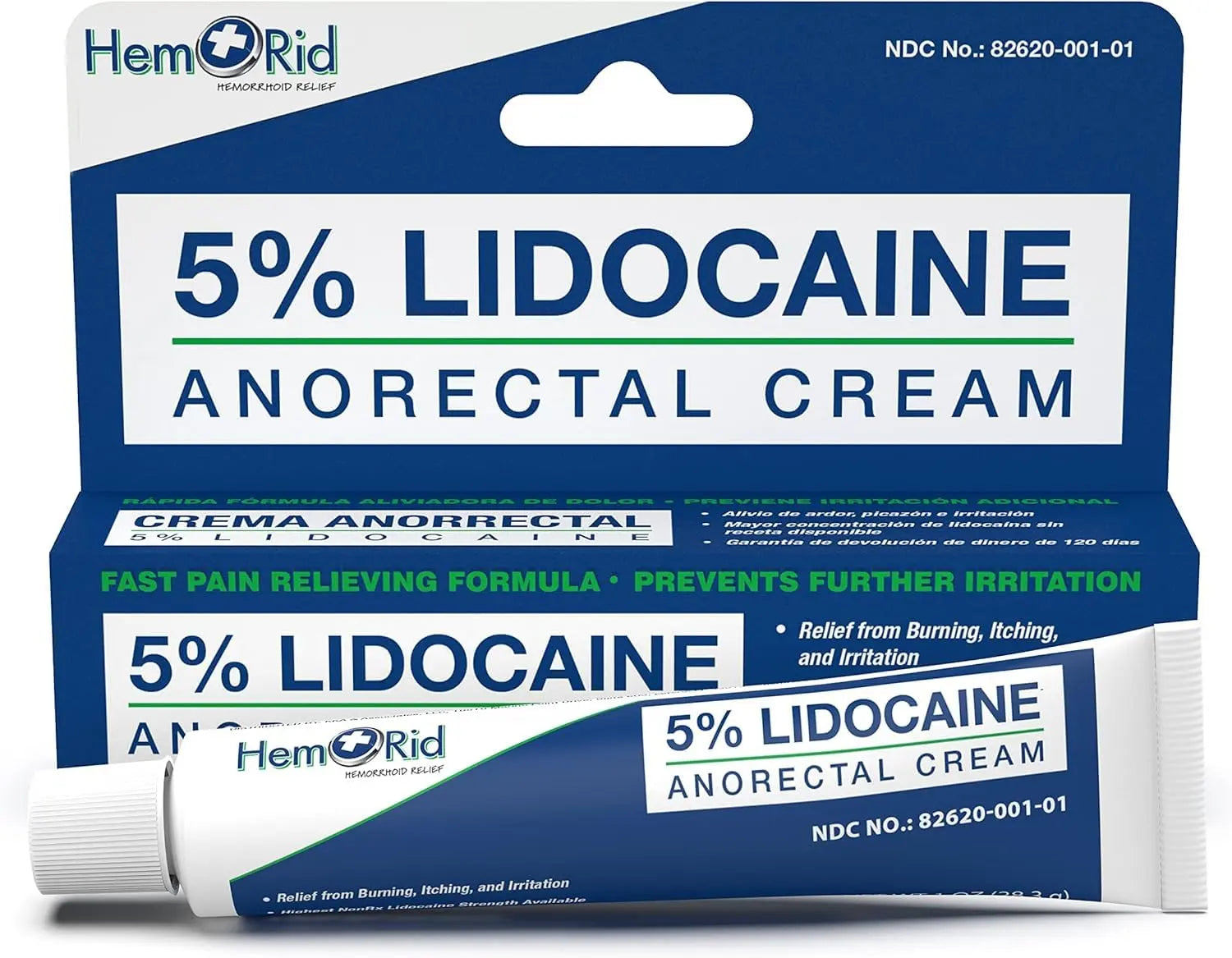 HemRid Maximum Strength Lidocaine Cream for Pain Management. Fast-Acting Hemorrhoid Solution with 5% Lidocaine. Instant Anal Itch and Numbing Effect HemRidBuy Supplements Australia