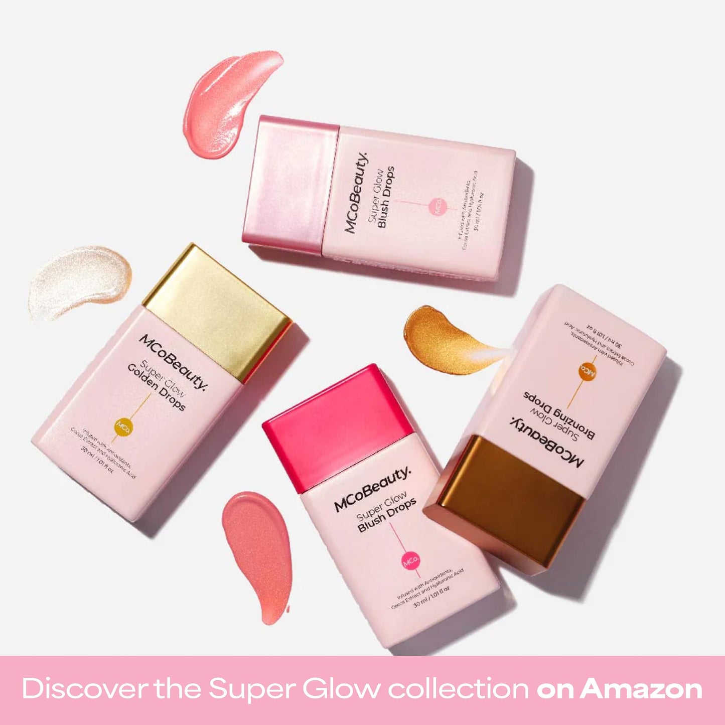 MCoBeauty - Super Glow Bronzing Drops - Effortless Face Tan with Shimmer Formula - Face Care, Bronze Drops - Contains Hyaluronic Acid, White Tea Extract, Cocoa Extract and More MCoBeautyBuy Supplements Australia