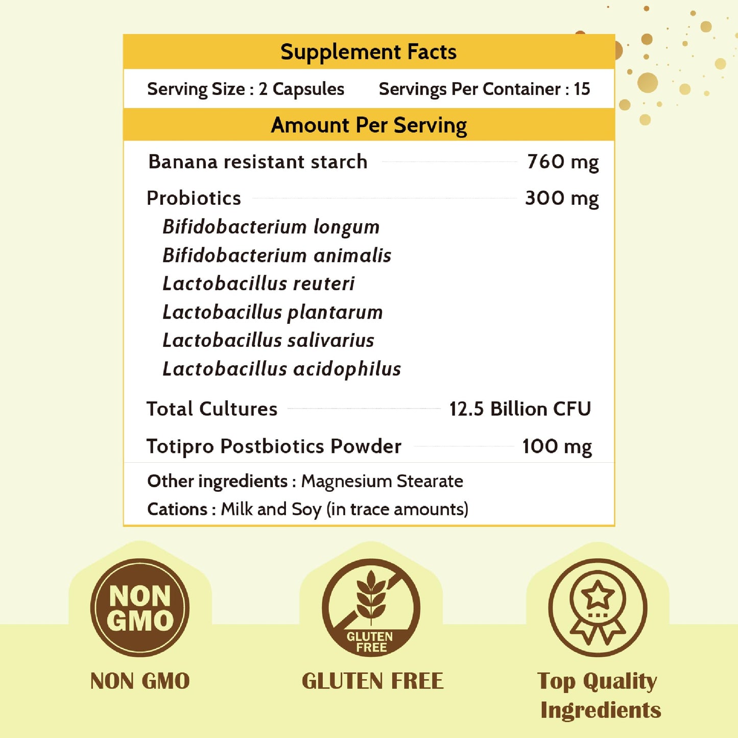 Fecula Biotech Synbiotic for Gut Health | 3-in-1 Daily Prebiotic, Probiotic, Postbiotic for Digestive Health, Bloat & Immune Support