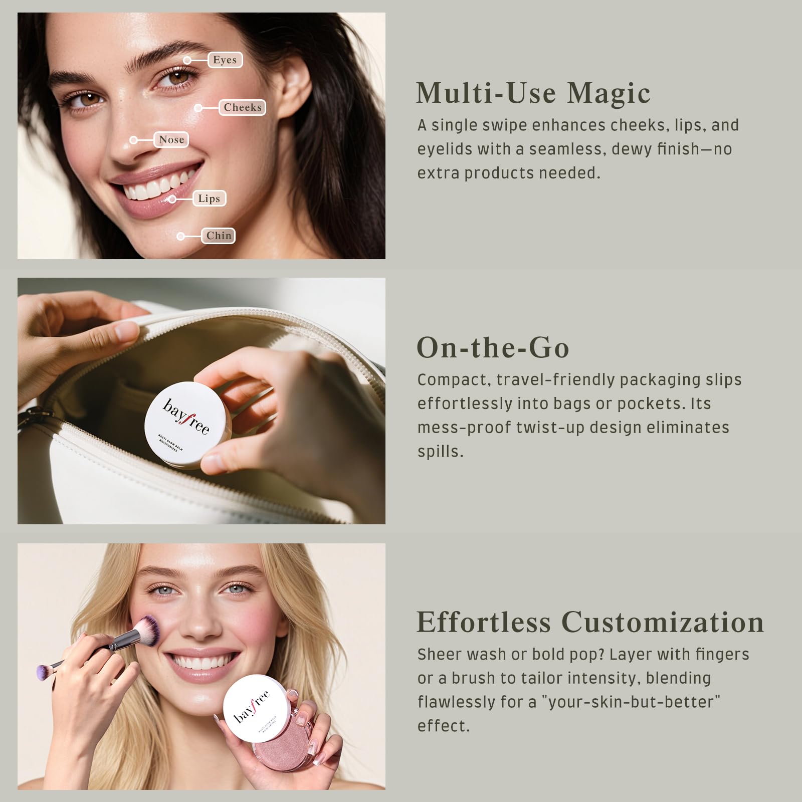 bayfree Multi Glow Balm, Cream Blush for Cheeks, Blush Balm Face Makeup, Radiant Finish, Hydrating, Creamy, Lightweight & Blendable Color, Face Makeup 0.63 Oz bayfreeBuy Supplements Australia