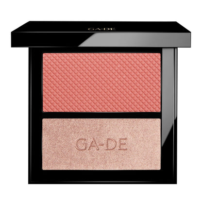 GA-DE Velveteen Blush and Shimmer Duet, 50 - Formulated with Micronized Pearls and Pigments for Sculpting Face and Décolleté - Paraben-Free - 0.26 oz GA-DEBuy Supplements Australia