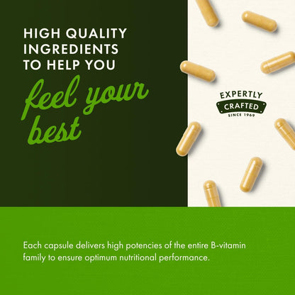 Swanson Balance B-50 High-Potency B Vitamin Complex for Busy Adults Seeking Immune, Heart, and Nervous System Support (250 Capsules)