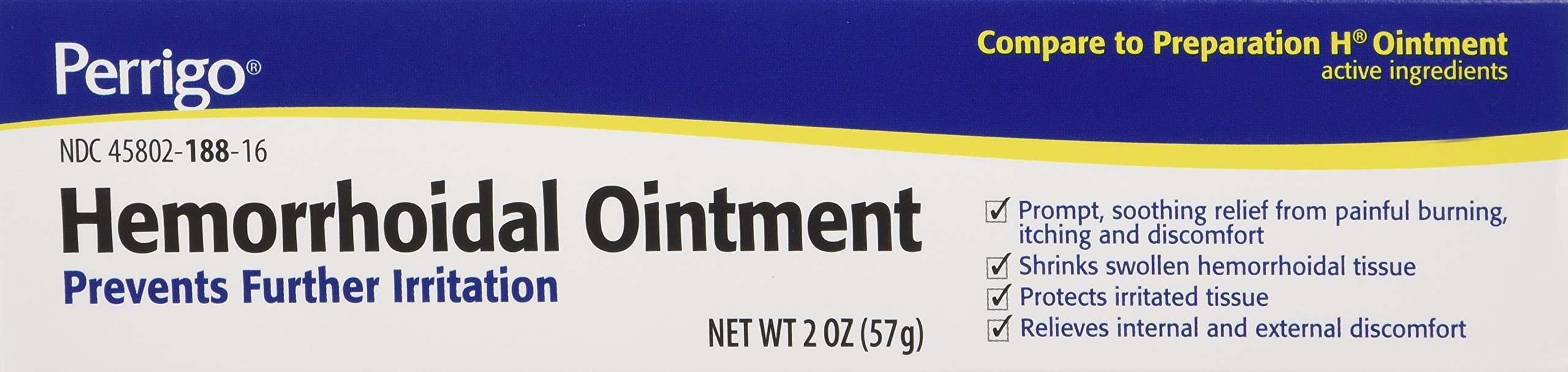 Hemorrhoidal Pain Relief Ointment Generic for Preparation H 2 oz (57g) Per Tube, 2 Ounce (Pack of 3) PERRIGO PHARMACEUTICALS CompanyBuy Supplements Australia
