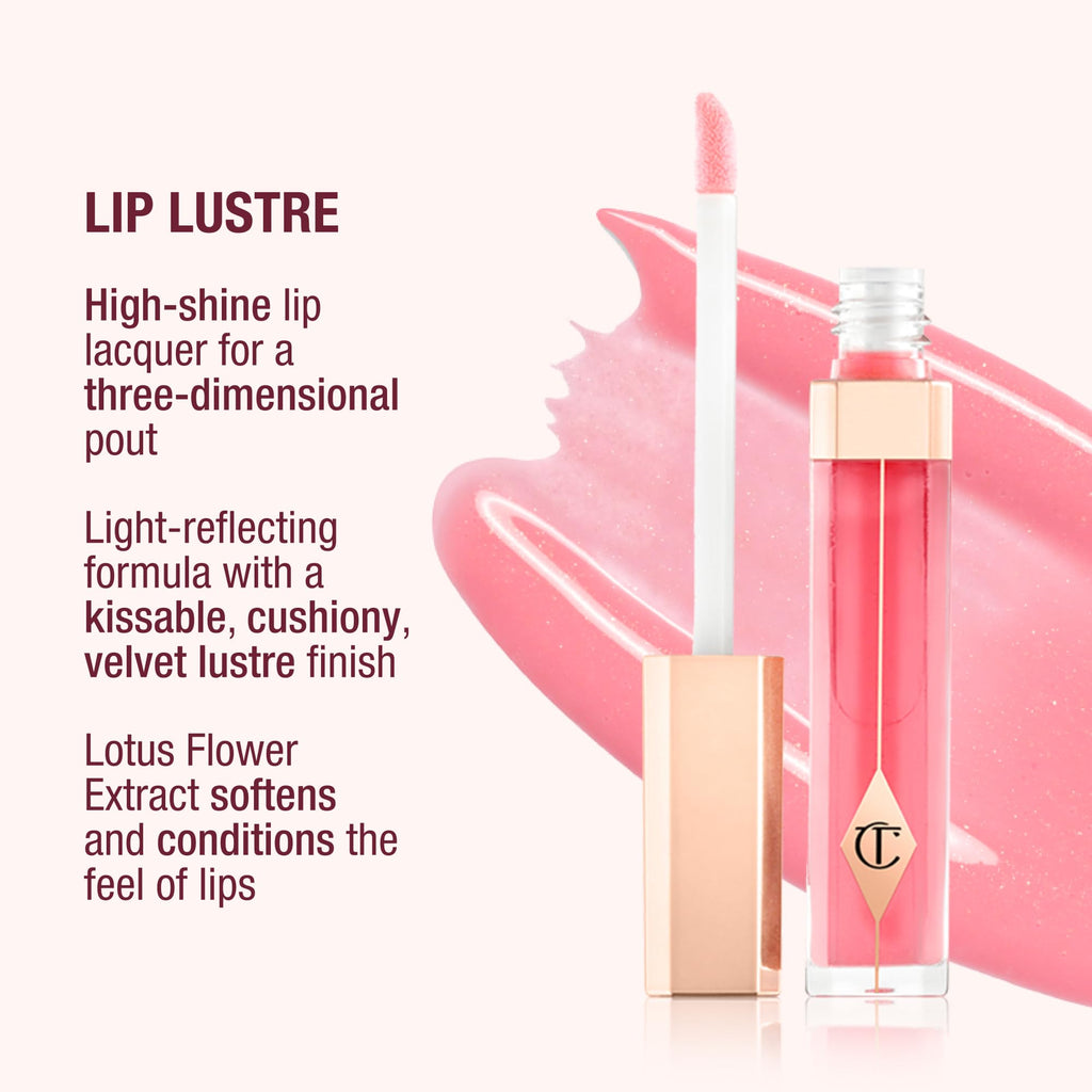 Charlotte Tilbury Icon Baby Lip Duo Kit - Mini K.I.S.S.I.N.G Satin Shimmer Lipstick & Full Size Hall of Fame High Shine Gloss Set - Hydrating Long Lasting Makeup Duo for On-the-Go Glossy Shine Charlotte Tilbury buy supplements Au