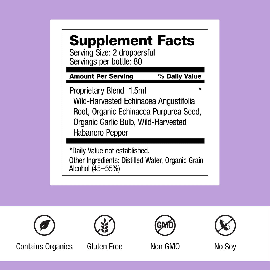 Dr. Schulze's Echinacea Plus | Echinacea Root and Seed | All Organic Extract | Gluten-Free & Non-GMO for Immune System Support | 4 oz Dr. Schulze'sBuy Supplements Australia