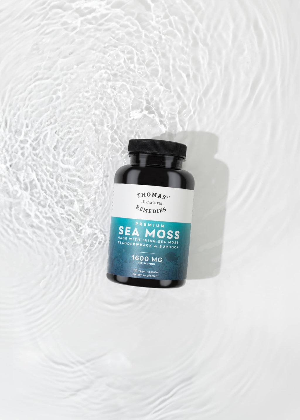 Thomas' all-natural Remedies Irish Sea Moss Capsules, Sea Moss with Bladderwrack & Burdock Root Organic for Gut Health, Digestion, Energy & Immune Support, 120 Seamoss Pills Thomas' all-natural RemediesBuy Supplements Australia