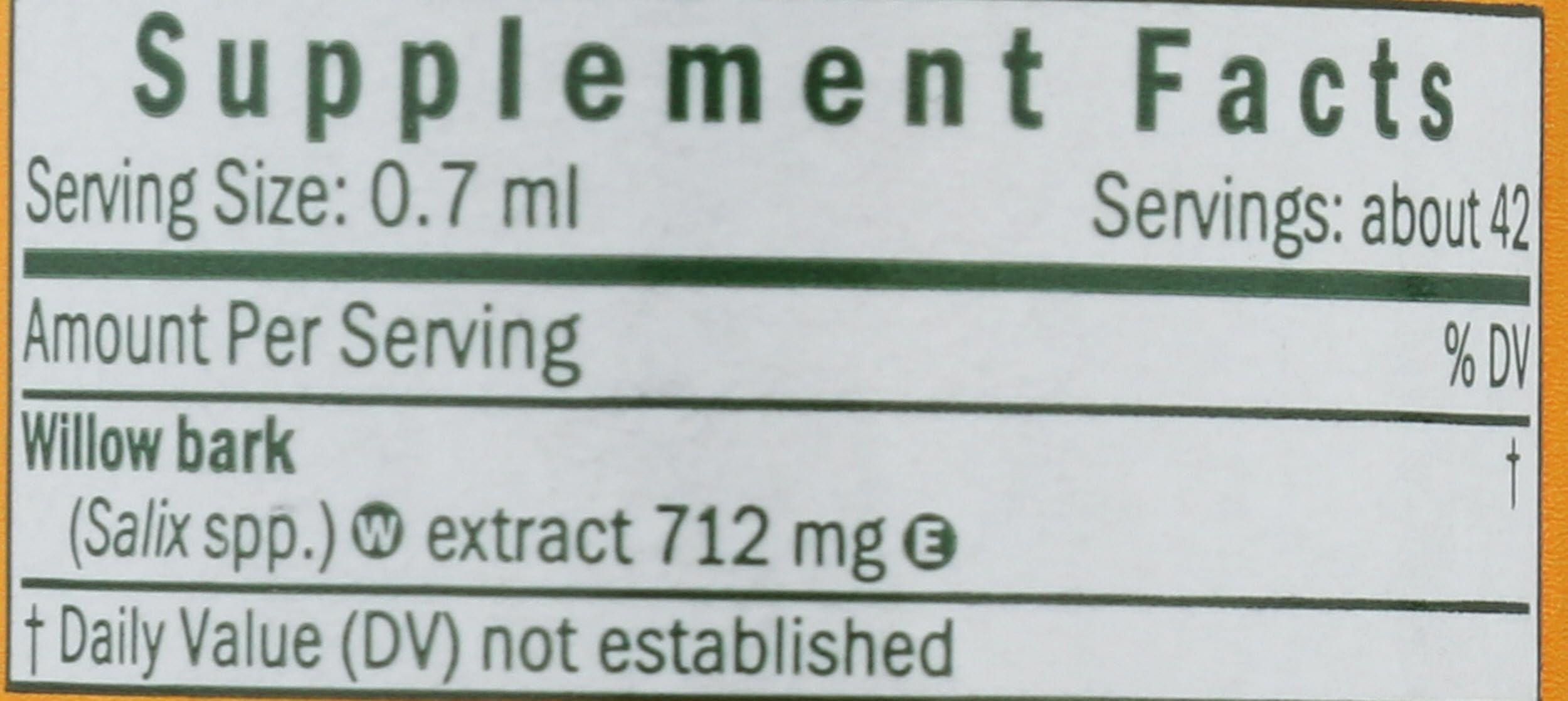 Herb Pharm Willow Bark Liquid Extract for Minor Pain - 1 Ounce (DWILL01) Herb PharmBuy Supplements Australia